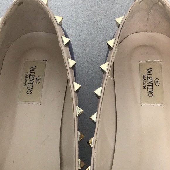 VALENTINO GARAVANI BLUE STUDDED BALLET FLATS SIZE 40 LOOK A LIKE - Picture 2 of 5
